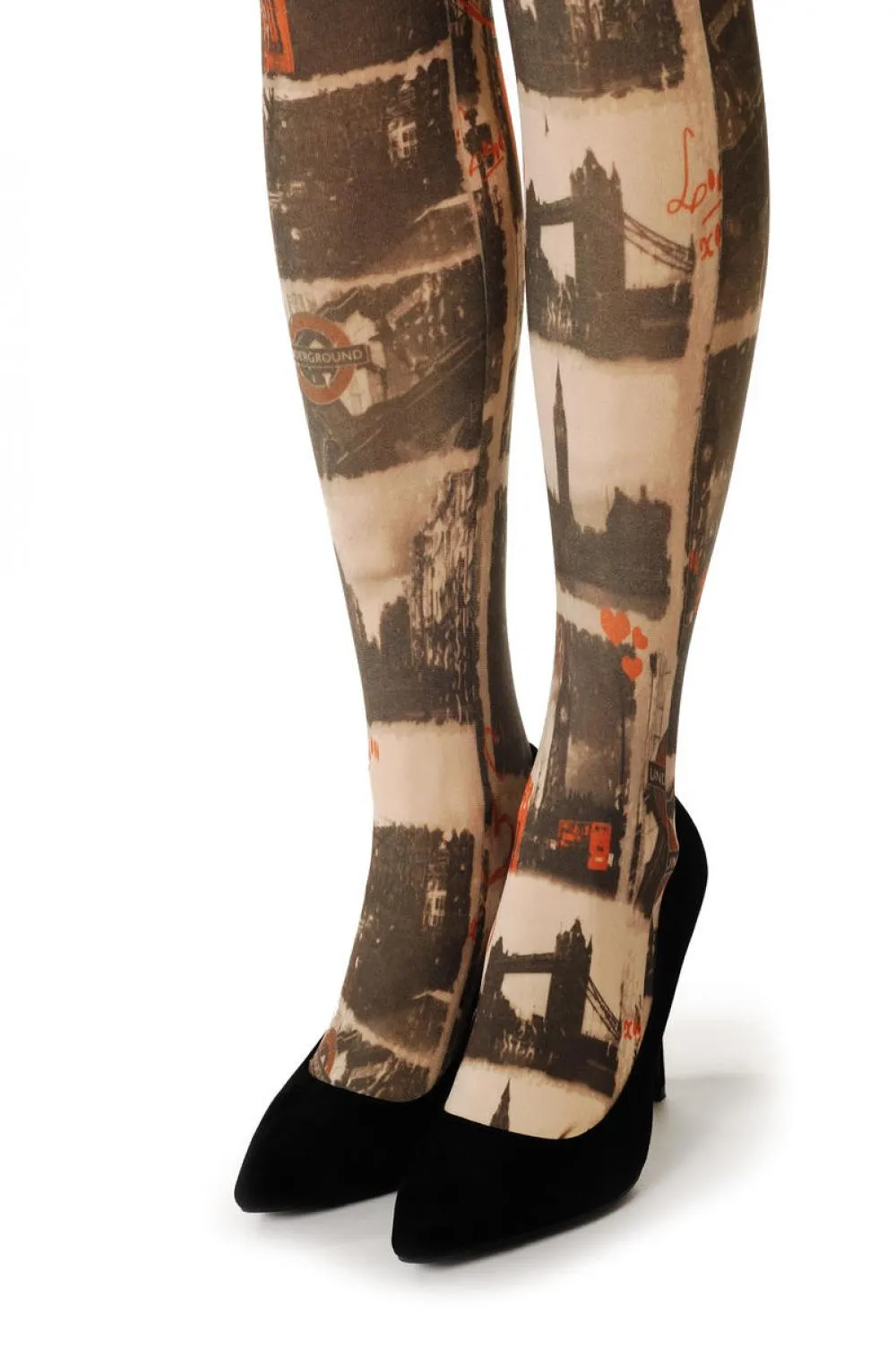 I Love London Heart Big Ben Tower Bridge Vintage