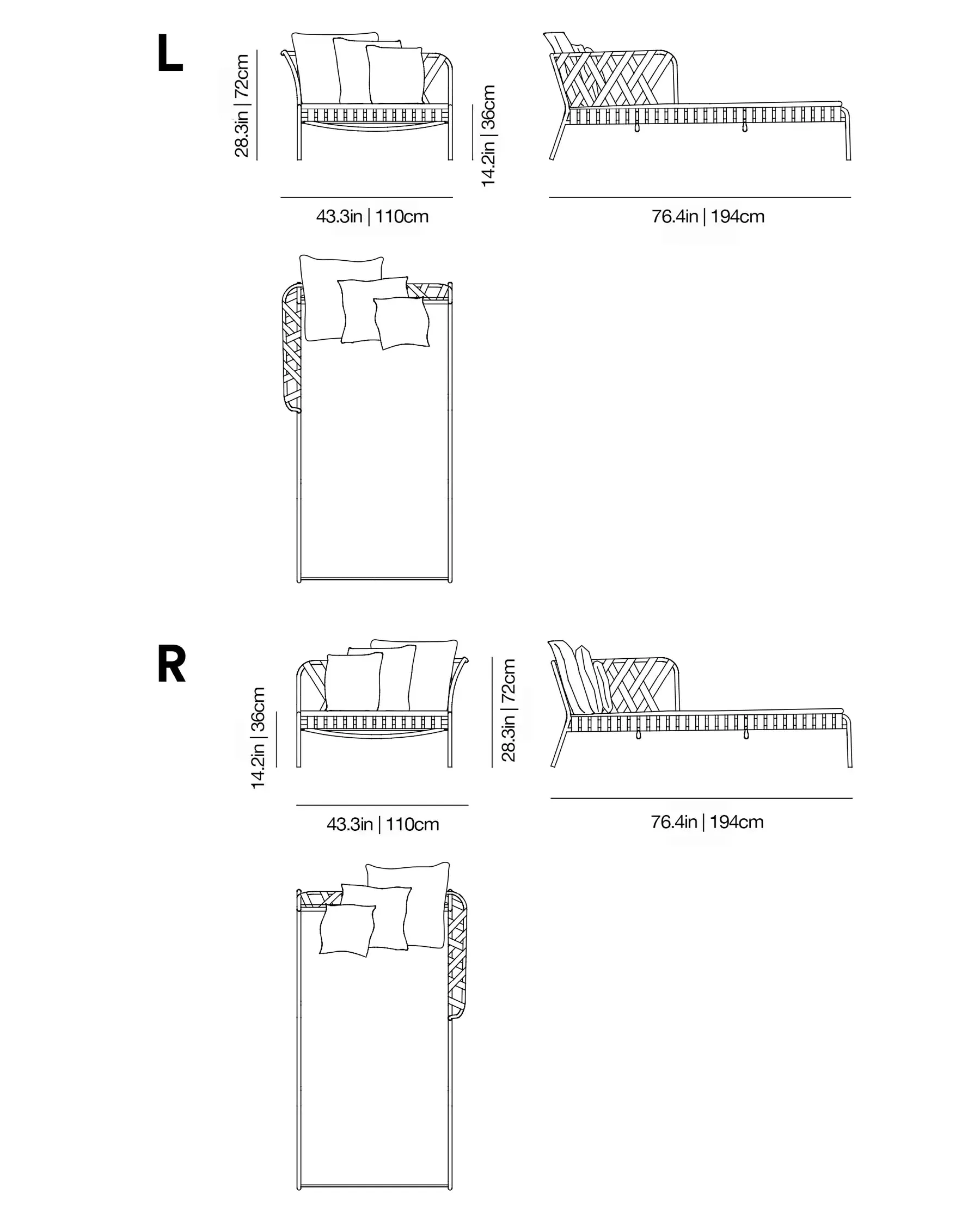 InOut 859 L-R Daybed