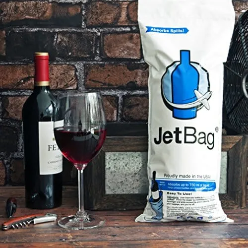 Jet Bag Bold - The Original ABSORBENT Reusable & Protective Bottle Bags - Set of 3 - MADE IN THE USA