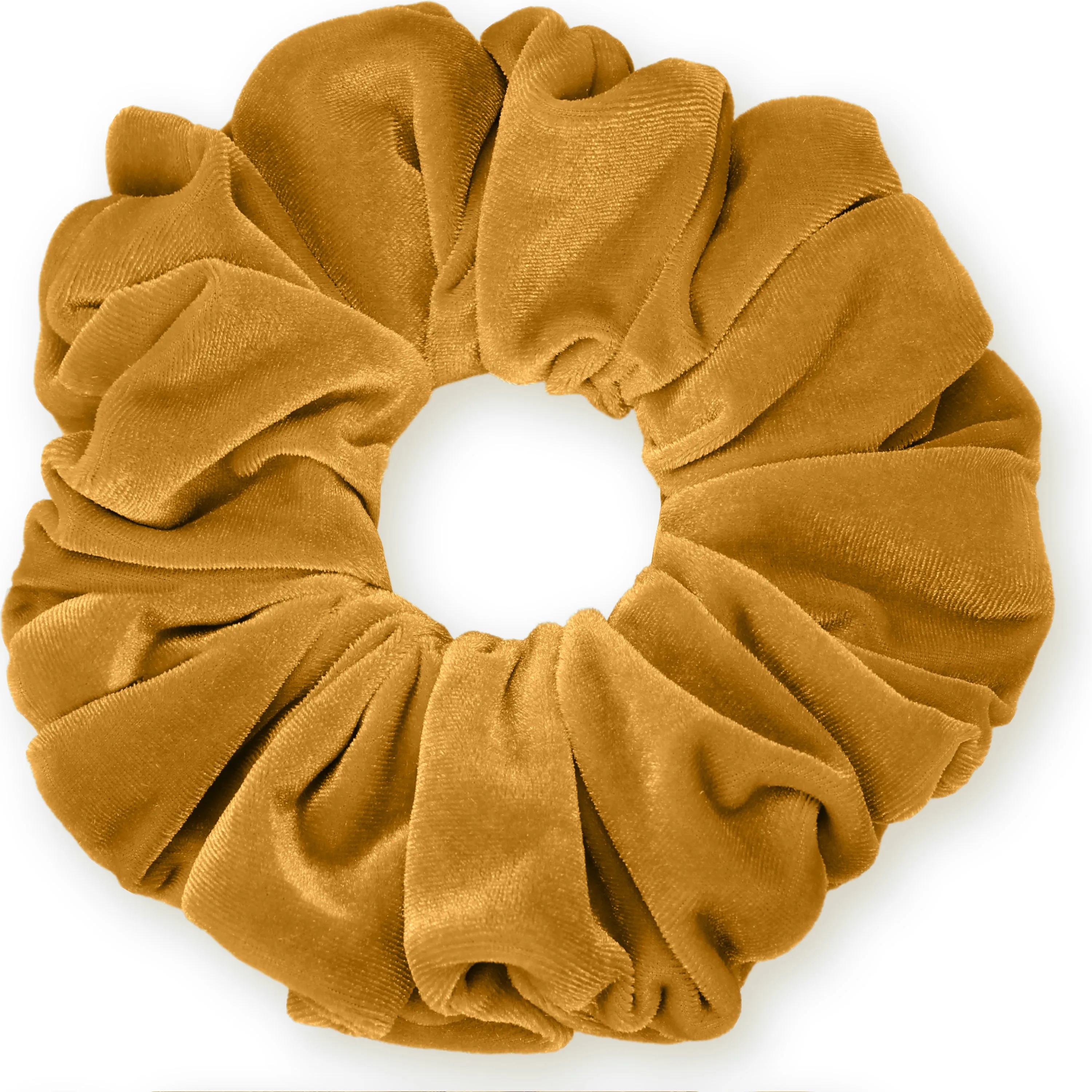 KING SIZE Velvet Scrunchies XXL Oversized Ponytail Holder Made in the USA Gold