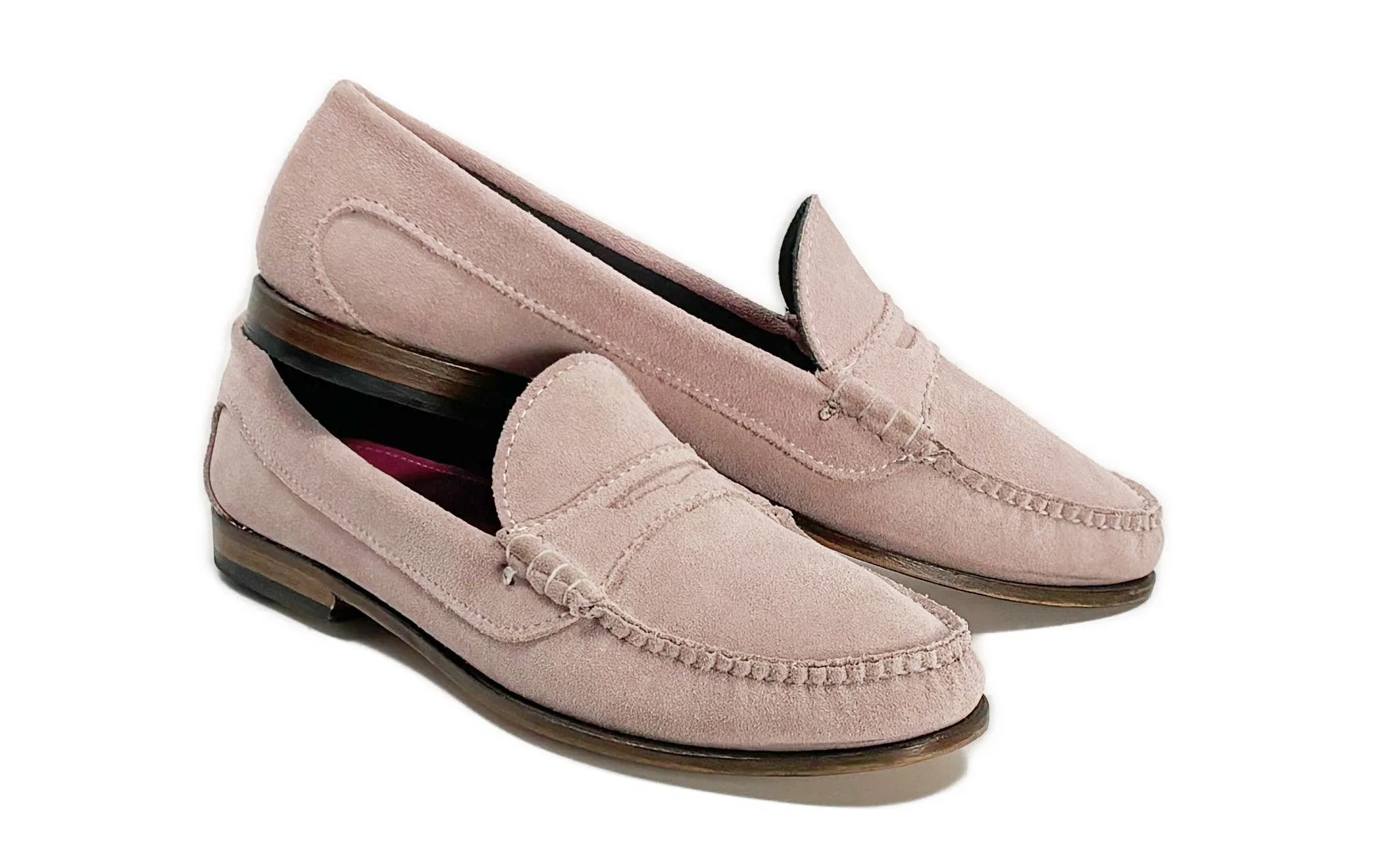 KKB Penny Loafer:  Pink Suede