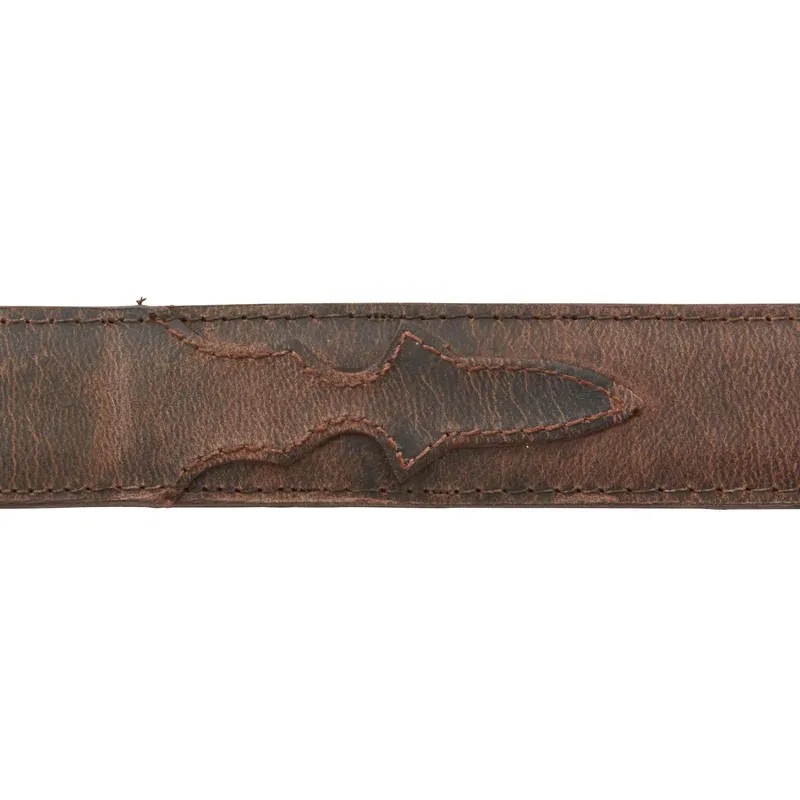 Lucchese Boot Men's Brown Smooth Goat Leather Belt