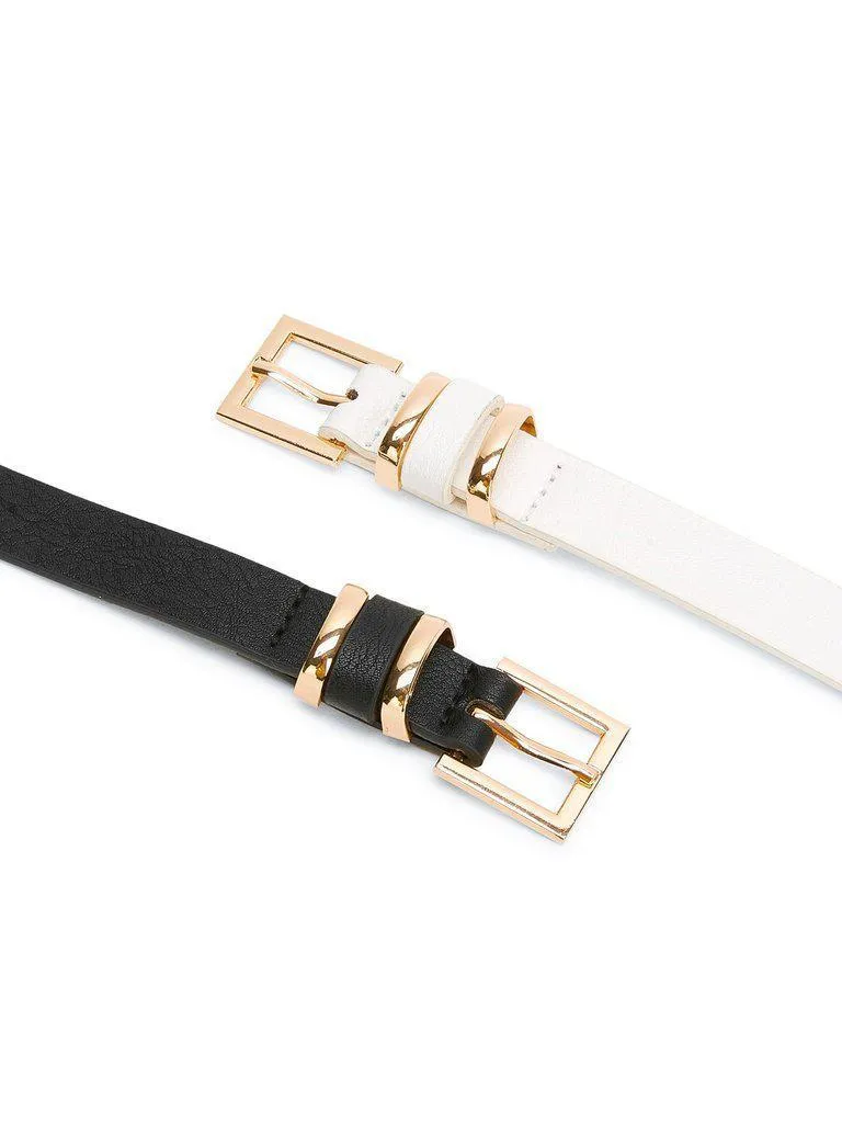 Metal Buckle Belt 2pcs