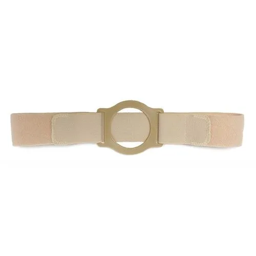 Nu-Comfort 2" Wide Beige Support Belt 2-1/4" I.D. Ring Plate 28"-31" Waist Small, Latex-Free