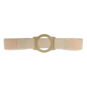 Nu-Comfort 2" Wide Beige Support Belt 2-5/8" I.D. Ring Plate 28"-31" Waist Small, Latex-Free