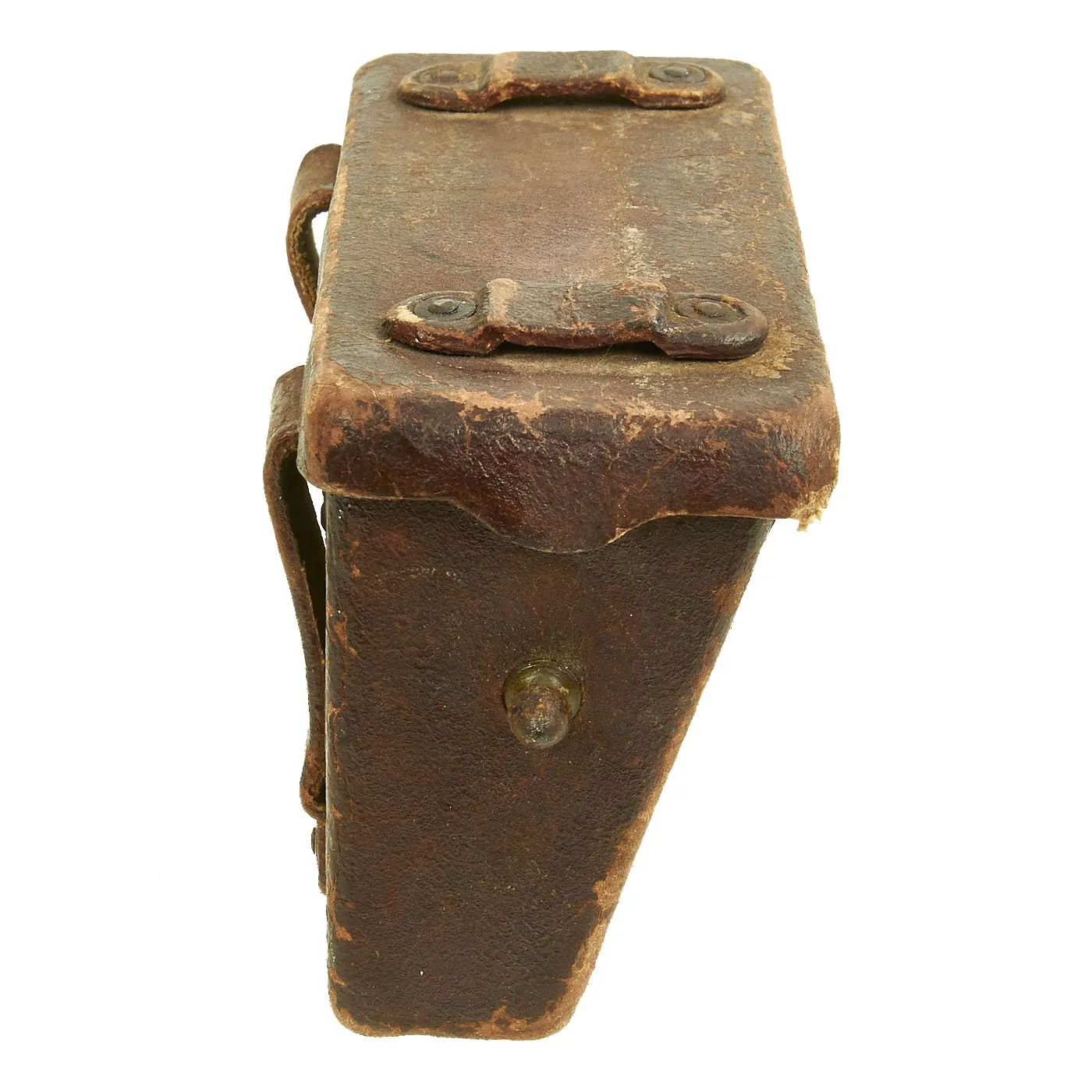 Original Japanese WWII Pair of Late War Rubberized Canvas Arisaka Ammunition Pouches