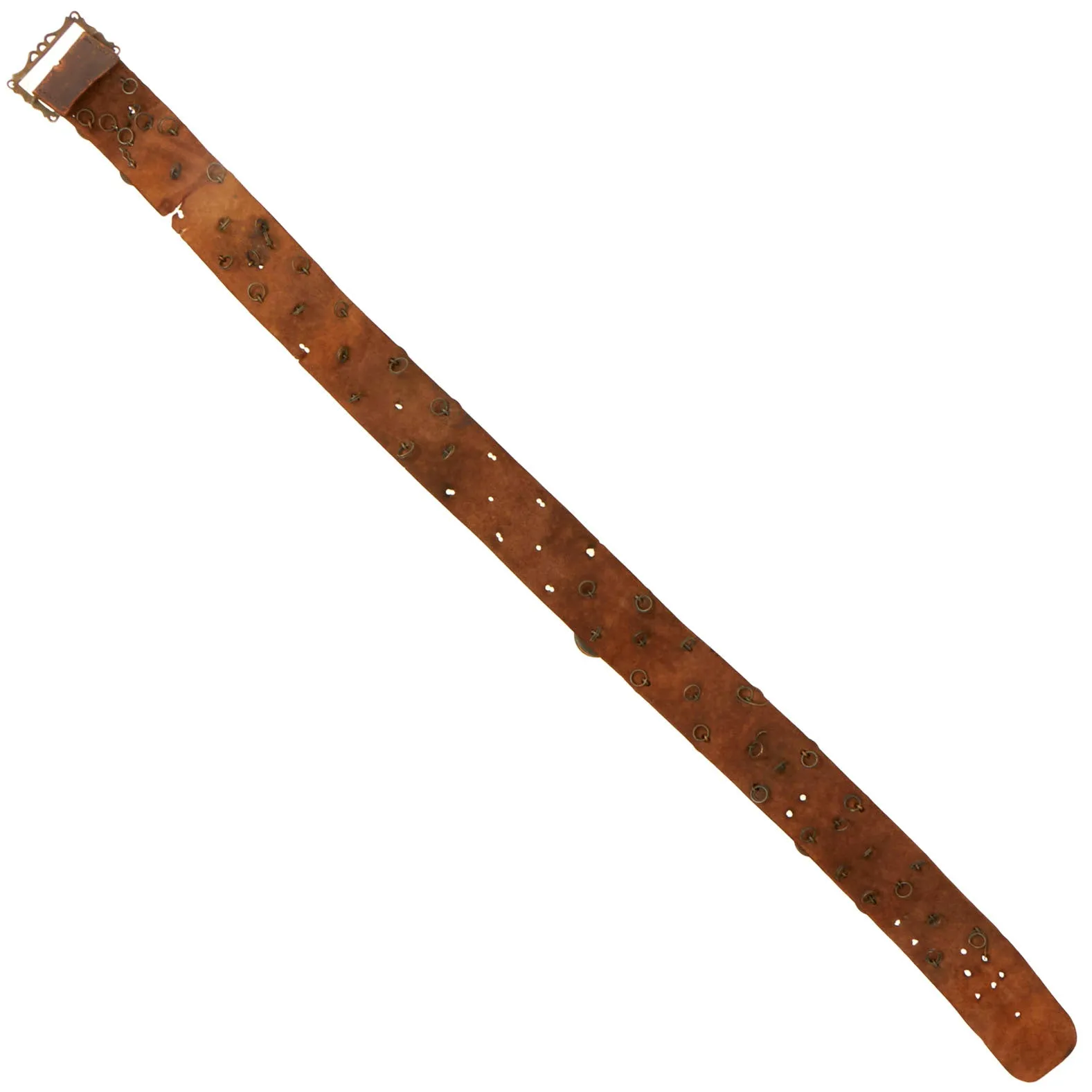Original U.S. Spanish-American War Hate Belt Made with 44 U.S., Cuban, & Spanish Buttons