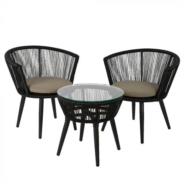 Outdoor Braided & Rope Coffee Set - Outlook