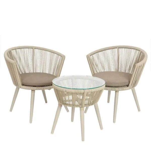 Outdoor Braided & Rope Coffee Set - Outlook