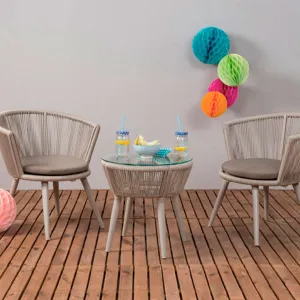 Outdoor Braided & Rope Coffee Set - Outlook