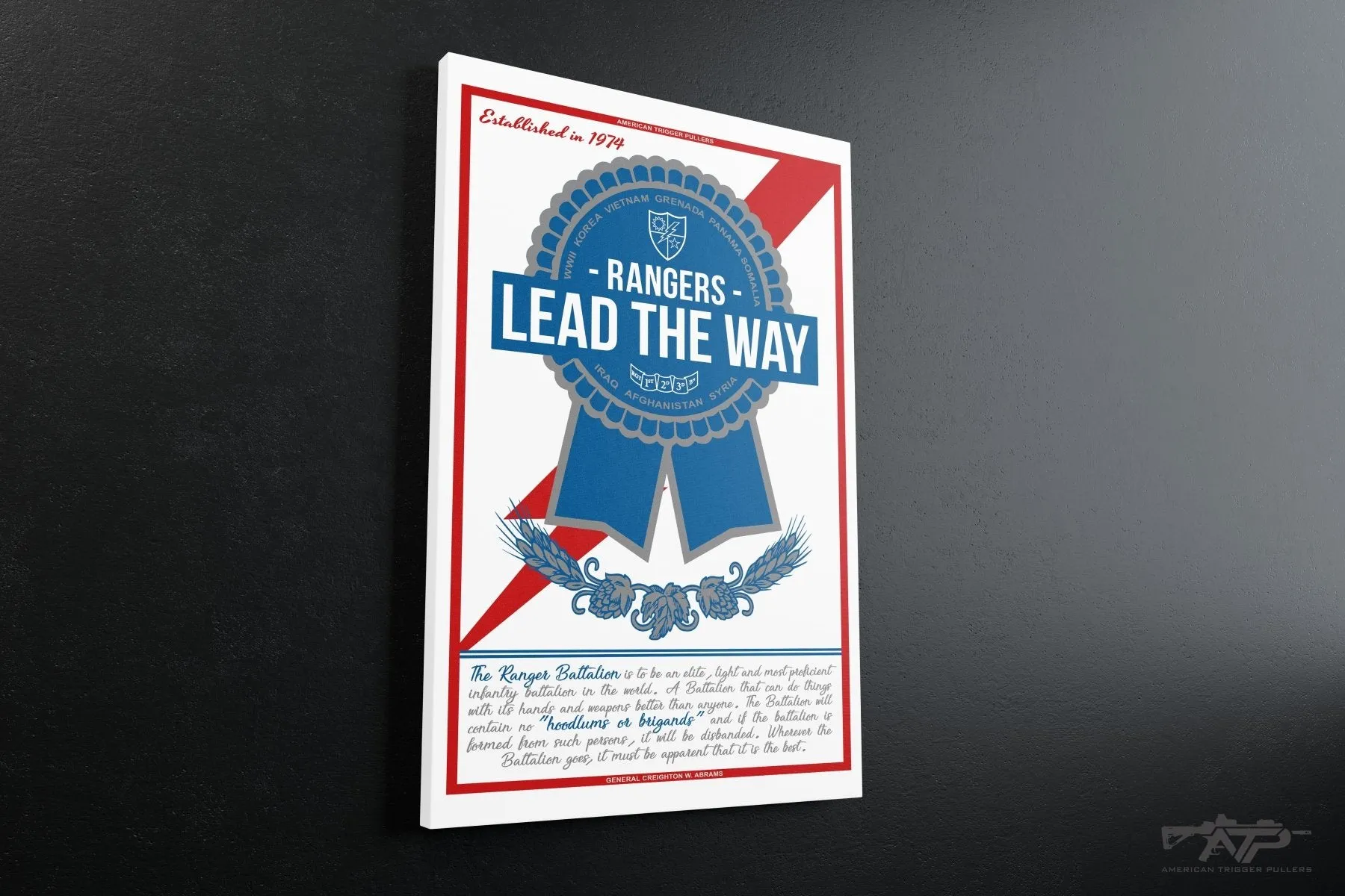 Pabst Ribbon Ranger Canvas
