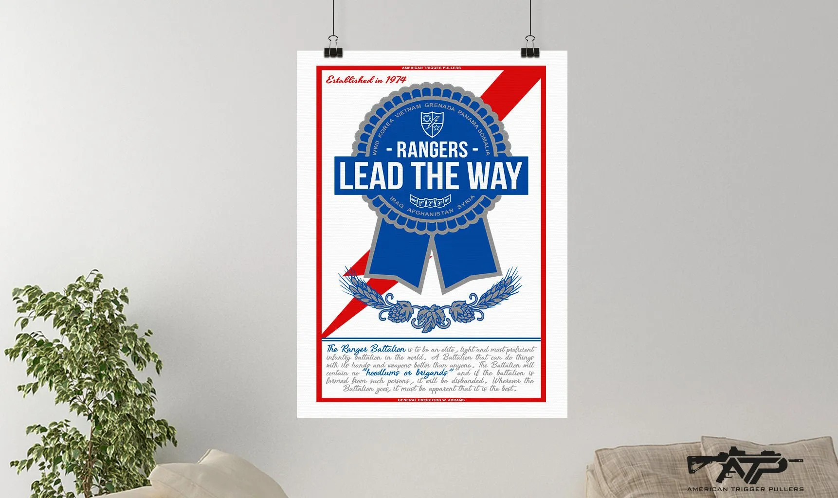 Pabst Ribbon Ranger Canvas