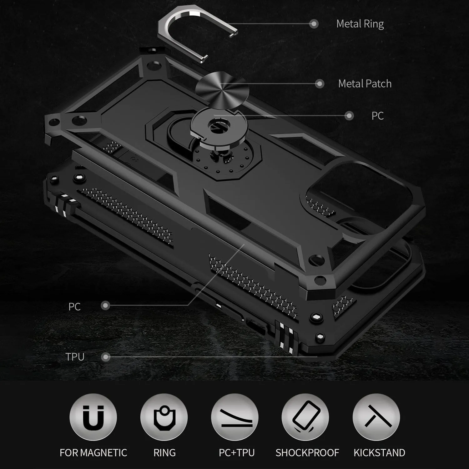 Raider Series Kickstand Case with Belt Clip - iPhone 13 Pro Max