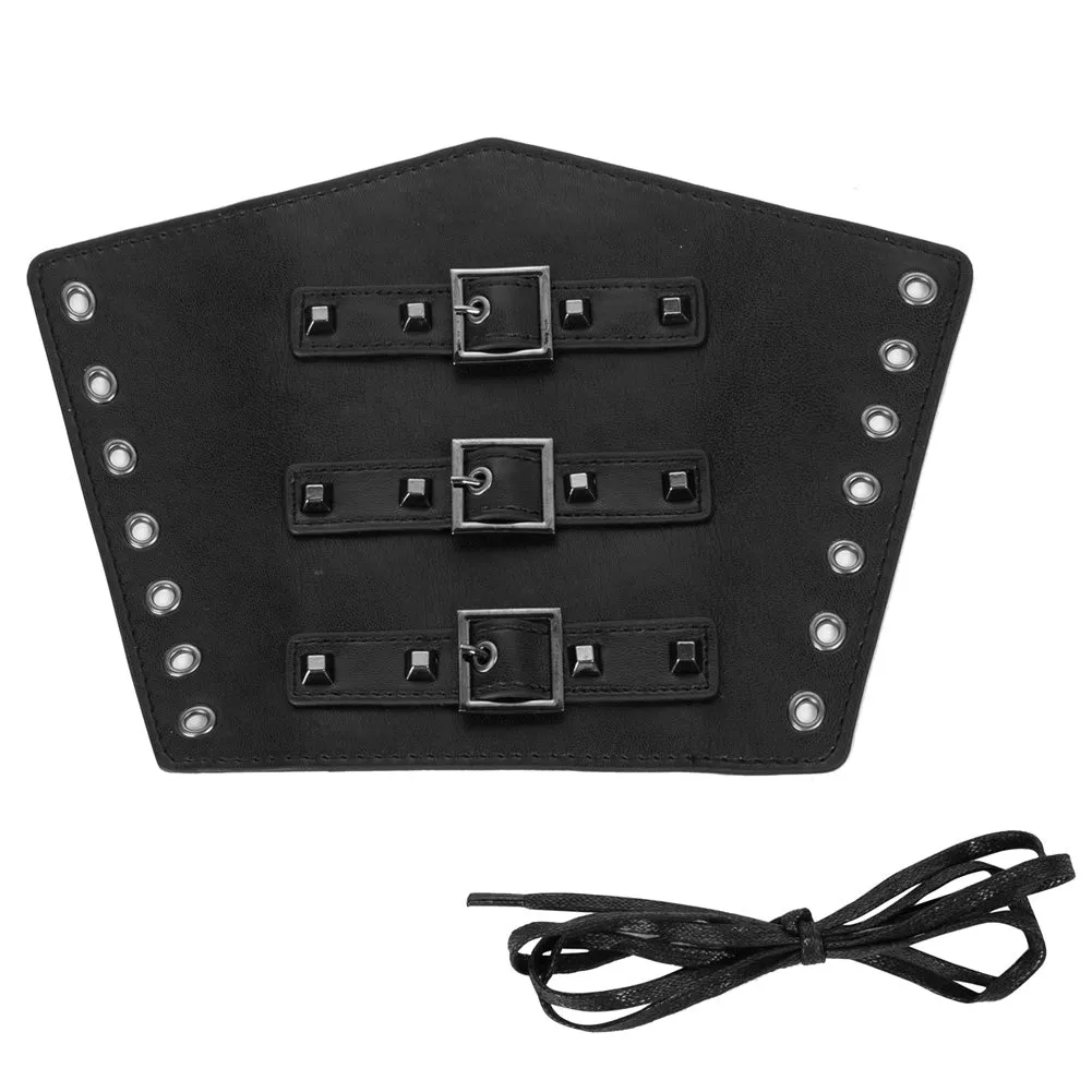 Renaissance Waist Belt with PU Leather Sleevelet 19cm Cincher Waistband