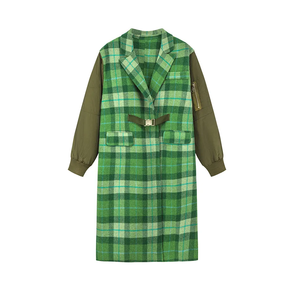 Something Is About To Change Checkered Coat