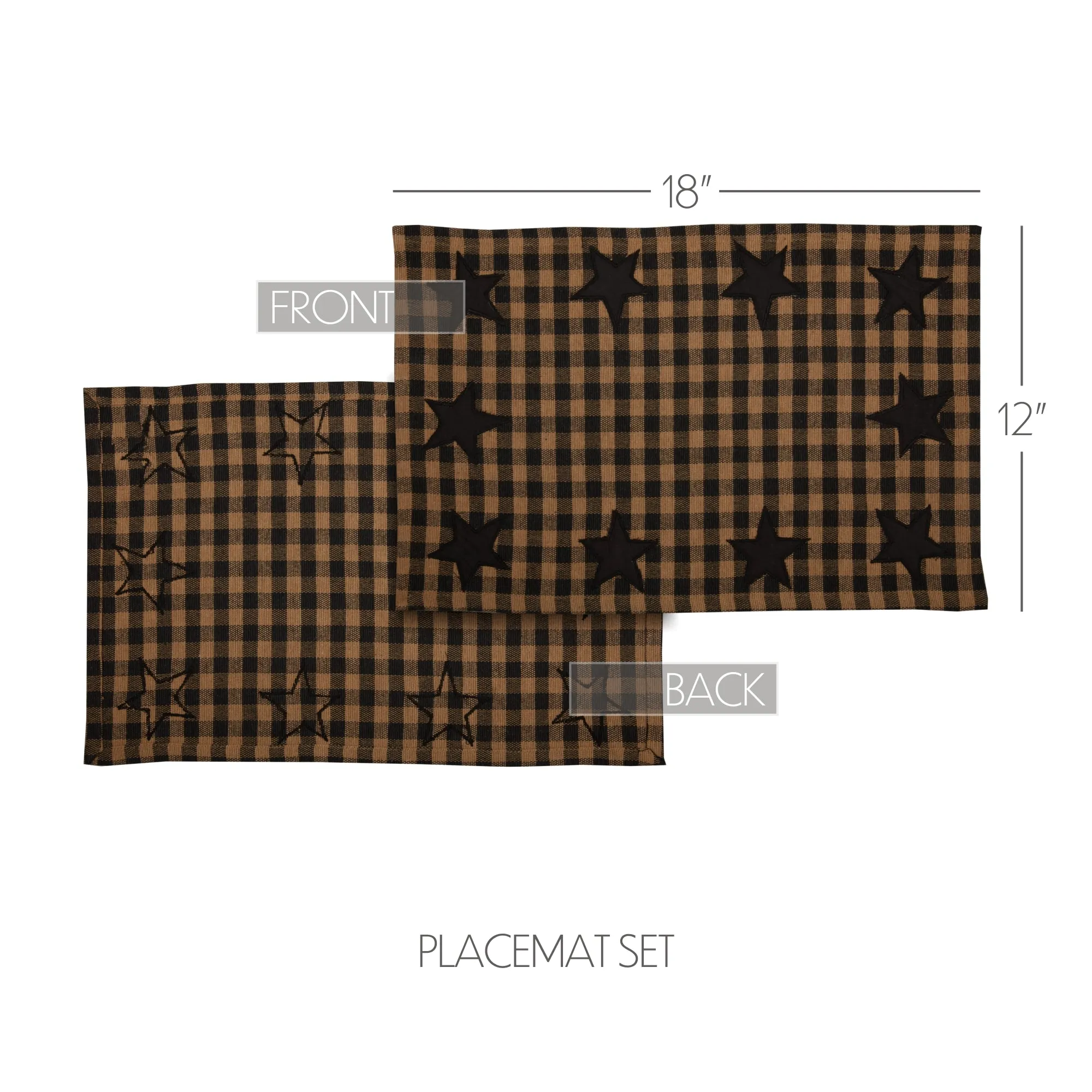 Star Placemat Set of 6 12x18