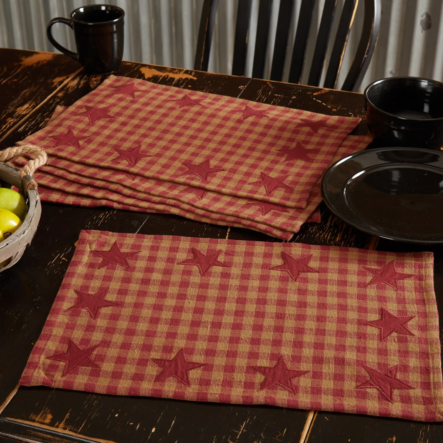 Star Placemat Set of 6 12x18