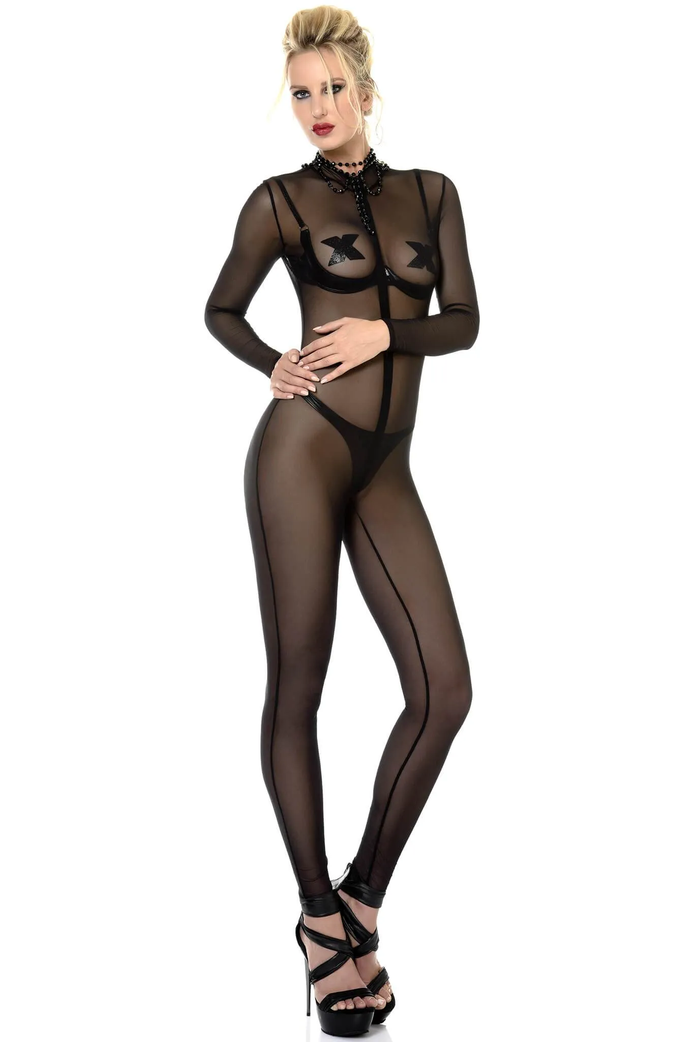 Sweety Sheer Mesh Catsuit