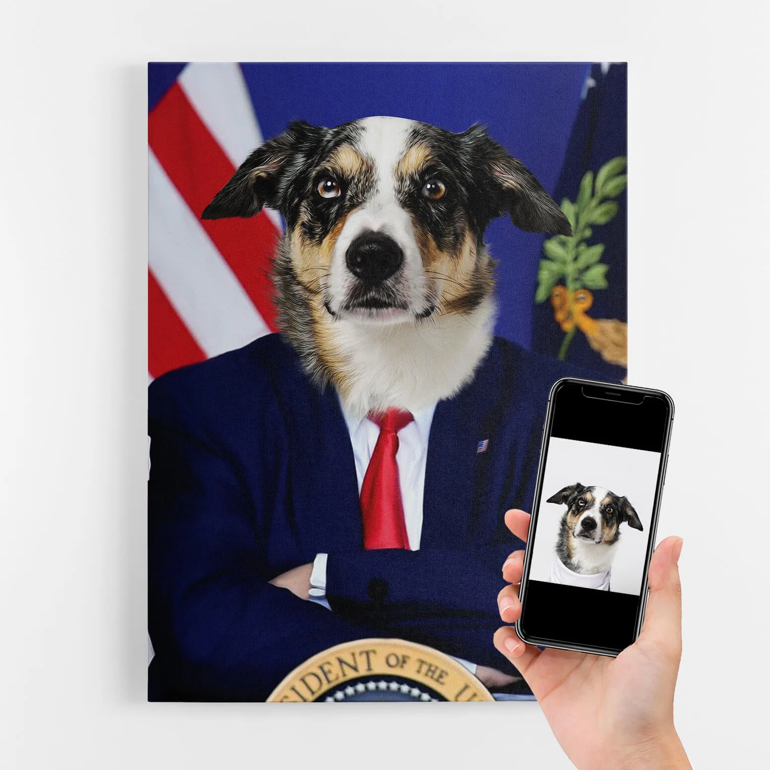 The President Dog Portrait