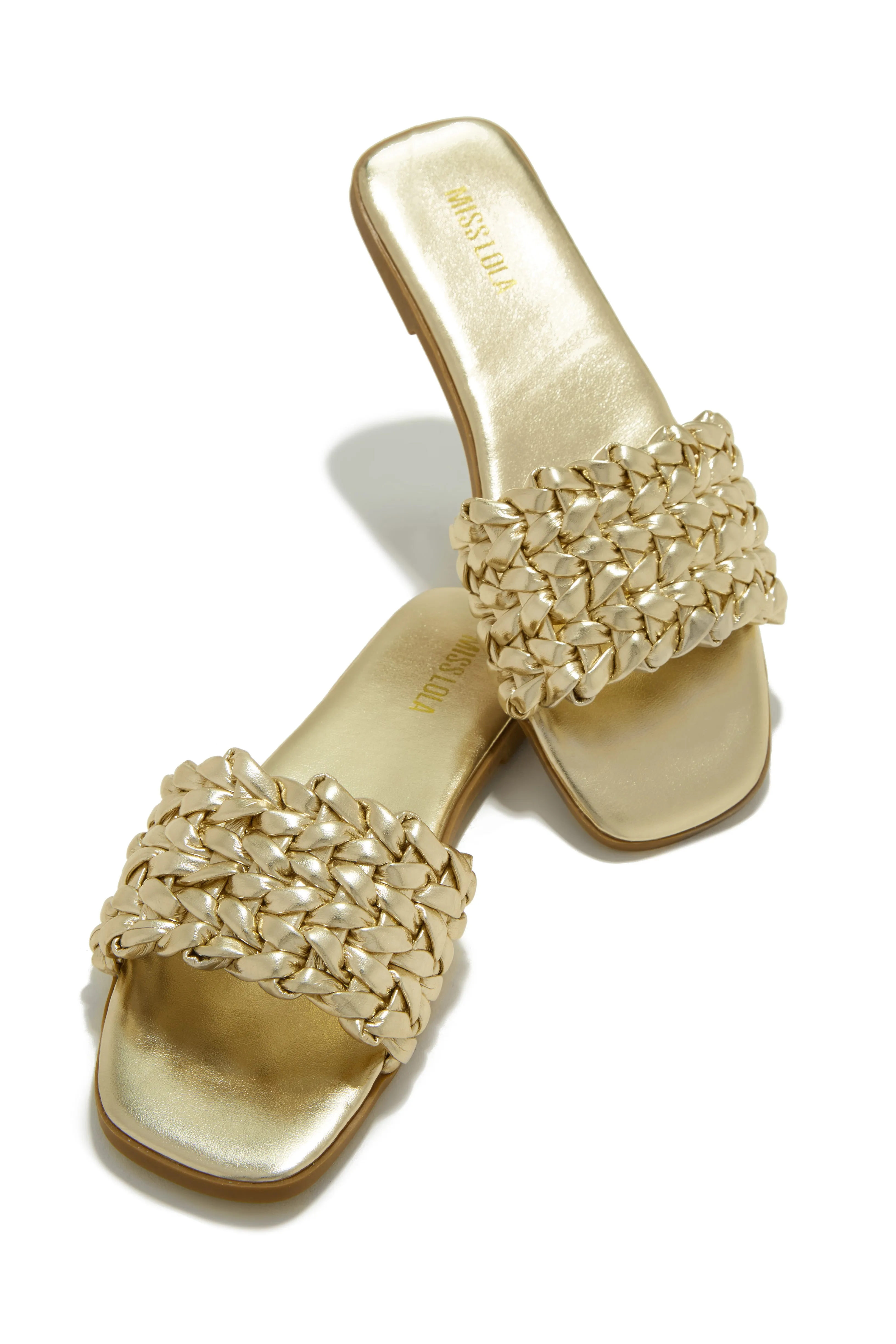 Tulum Sun Slip On Sandals - Gold