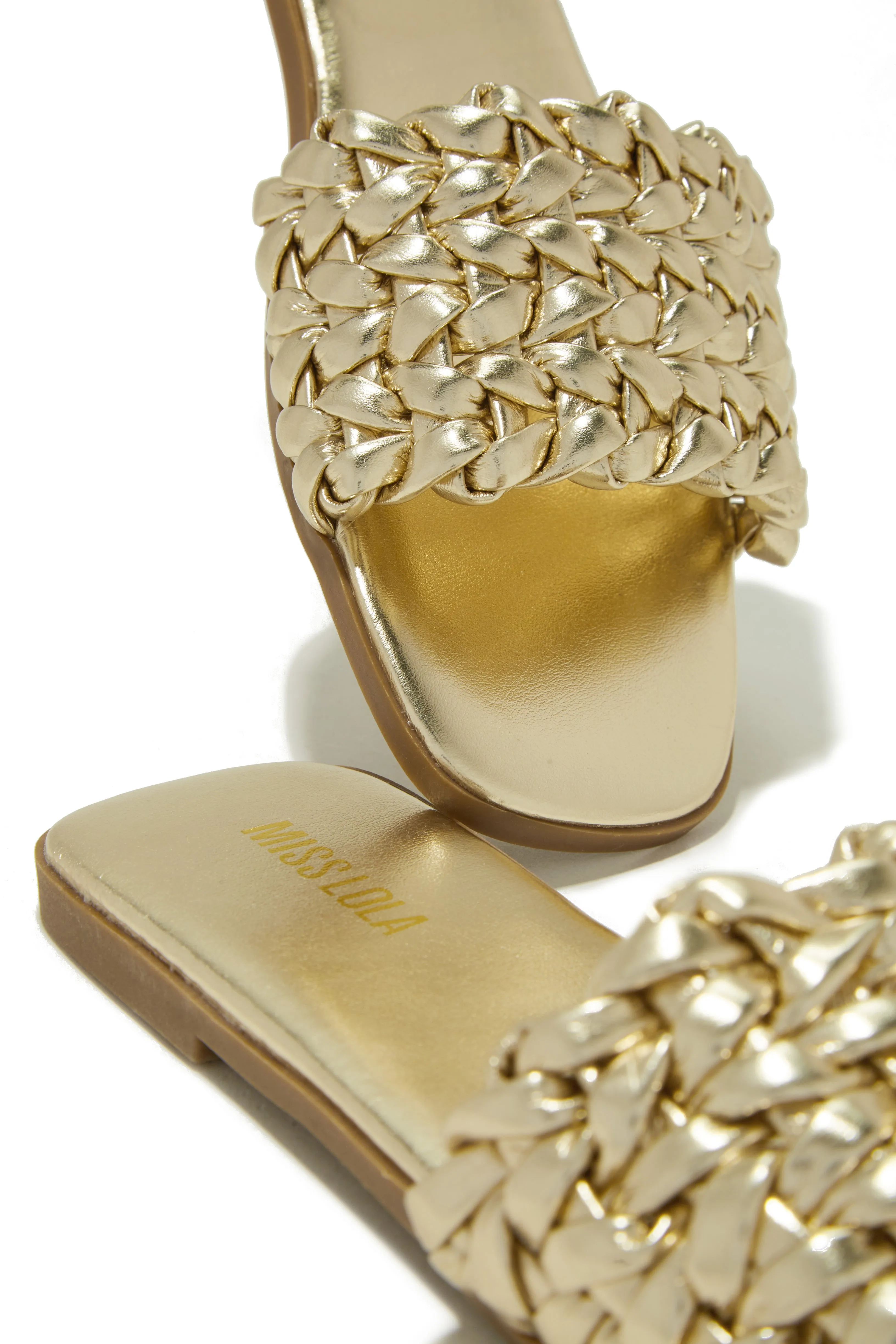 Tulum Sun Slip On Sandals - Gold