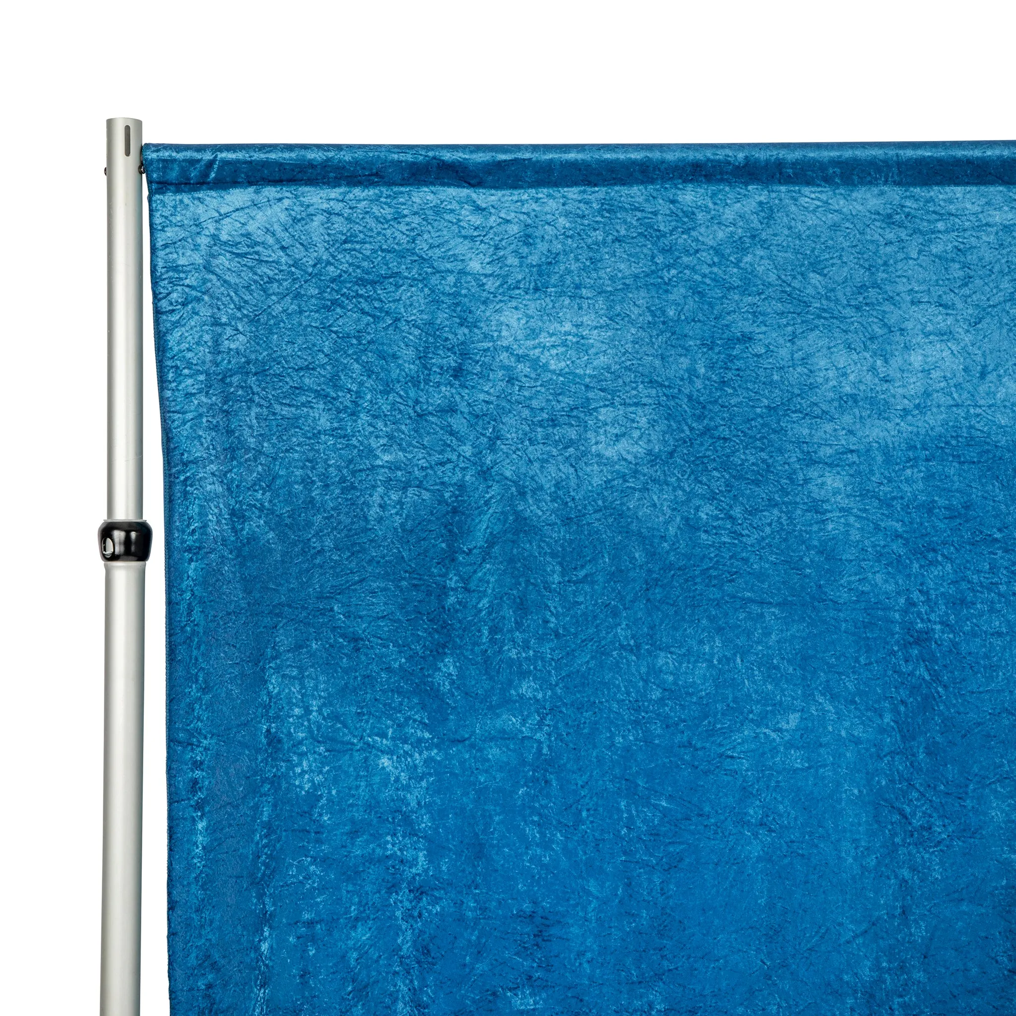 Velvet 10ft H x 52" W Drape/Backdrop Curtain Panel - Dark Teal