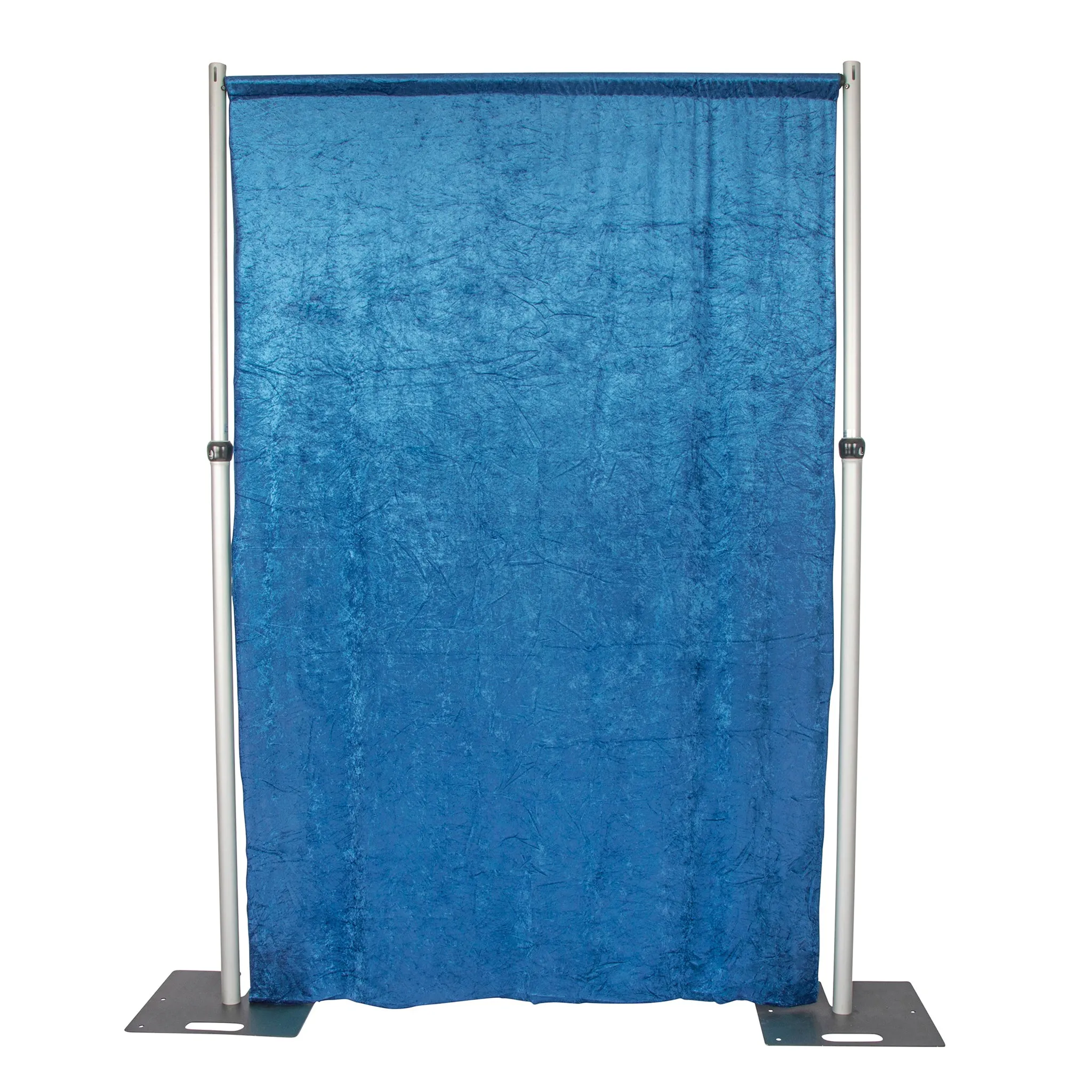 Velvet 10ft H x 52" W Drape/Backdrop Curtain Panel - Dark Teal