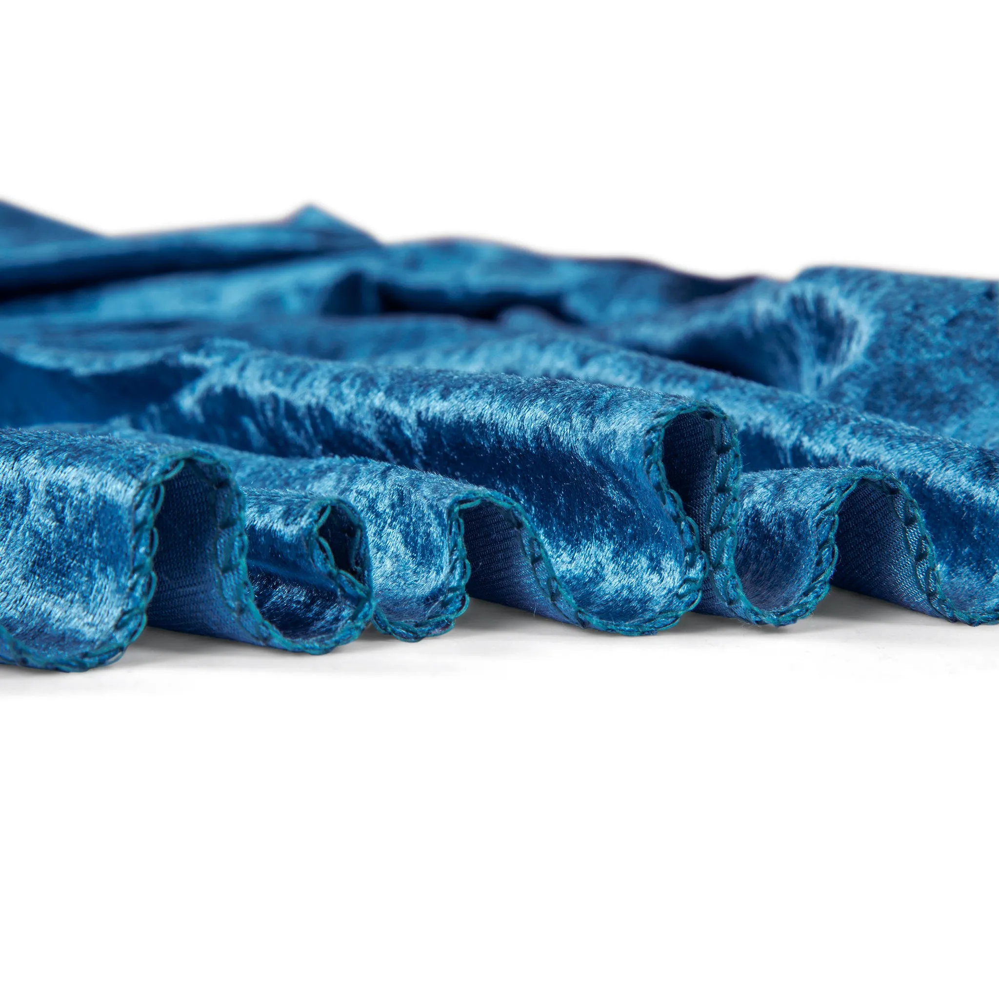 Velvet 10ft H x 52" W Drape/Backdrop Curtain Panel - Dark Teal