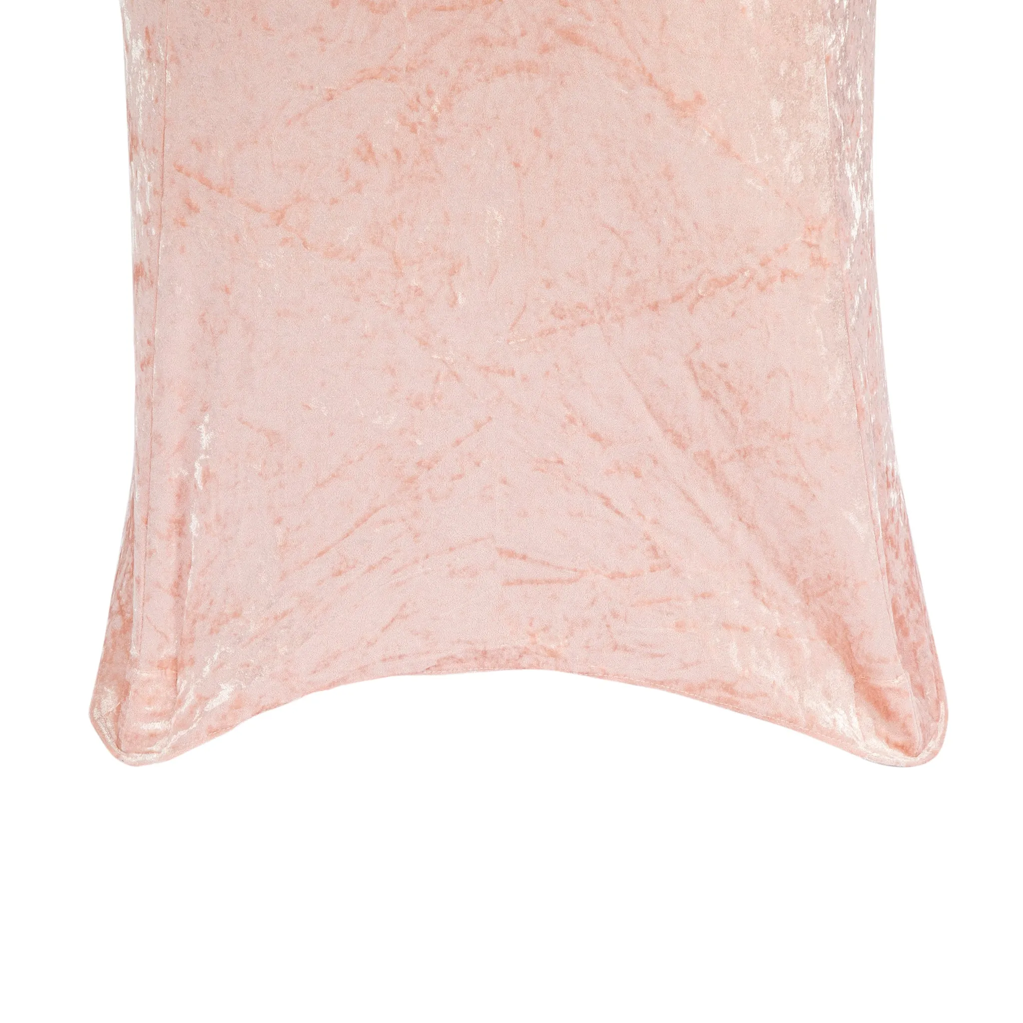 Velvet Spandex Cocktail Table Cover 32" Round - Blush/Rose Gold