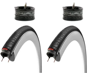 Vittoria Randonneur 700 x 35c Double Shield Hybrid Tyres With Schwalbe Tubes