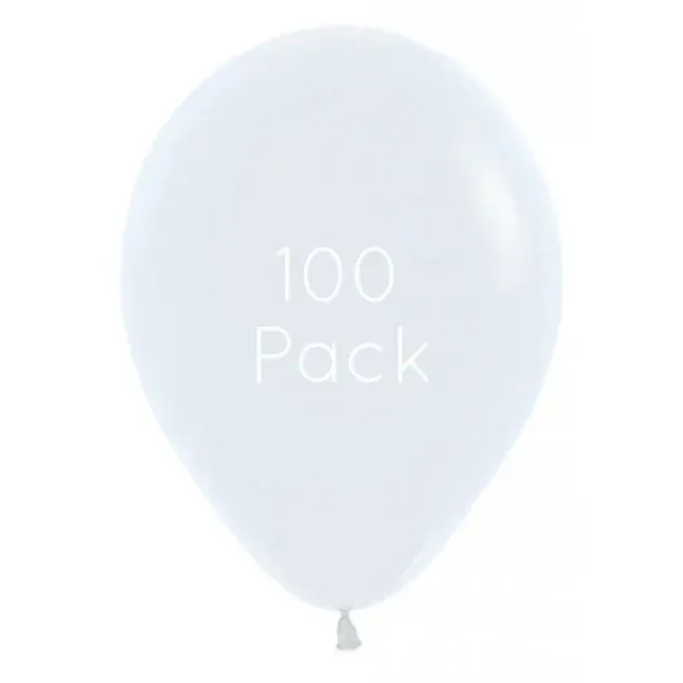 White Balloons - 100 Pkt