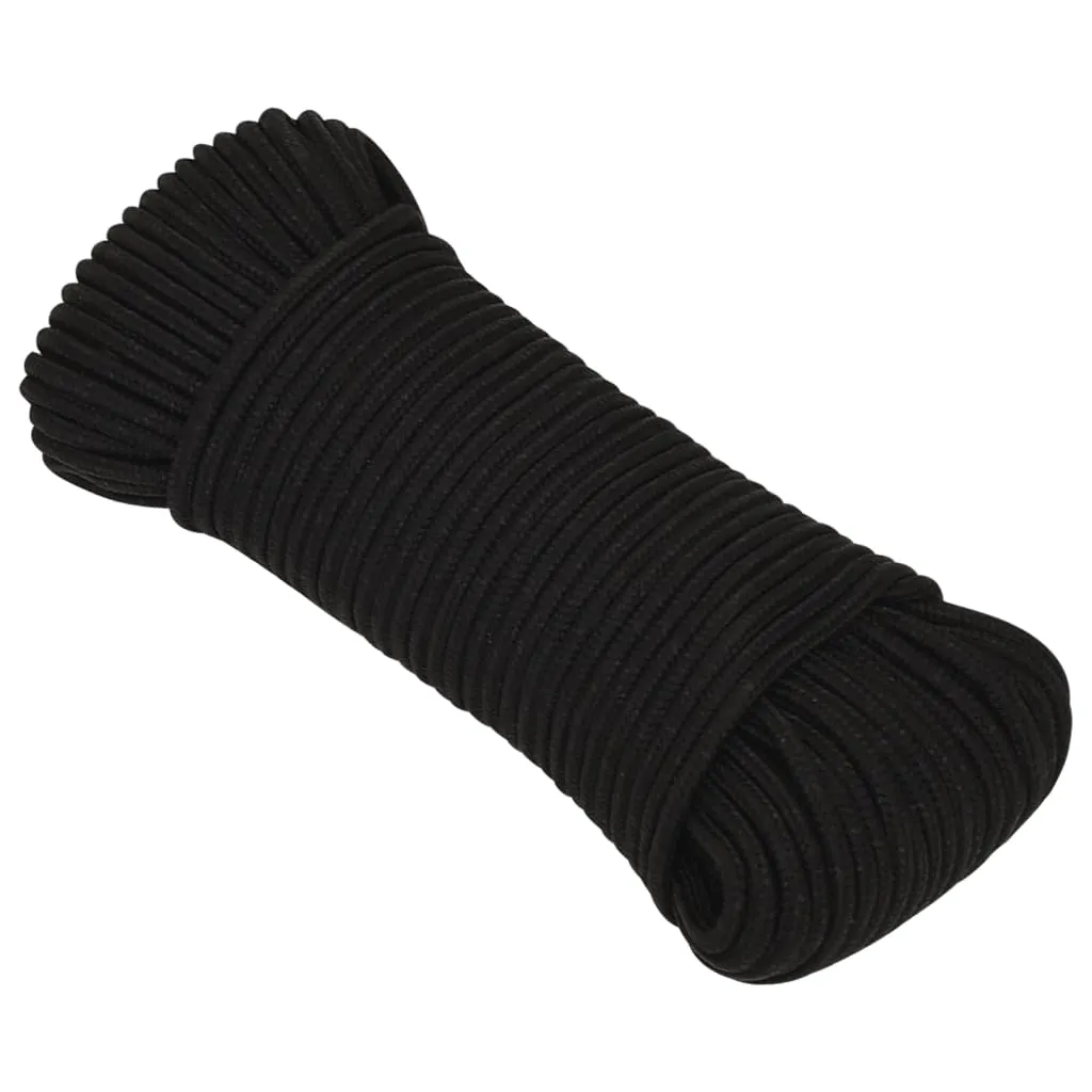 Work Rope Black 3 mm 100 m Polyester