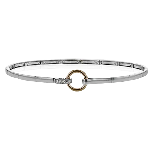 ZB283 Bangle in 14k Gold with Diamonds